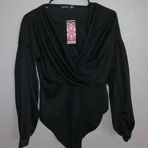 BOOHOO Front Twist body suit